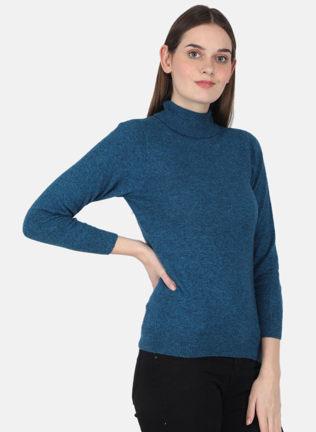 Women Blue Solid Top