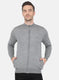 Men Grey Solid Pullover