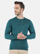Men Green Solid Pullover