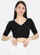 Women Black Solid Blouse