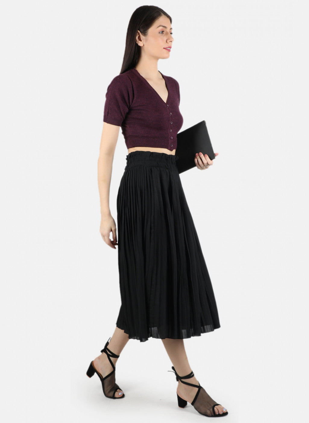 Women Purple Solid Blouse