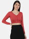 Women Red Solid Blouse