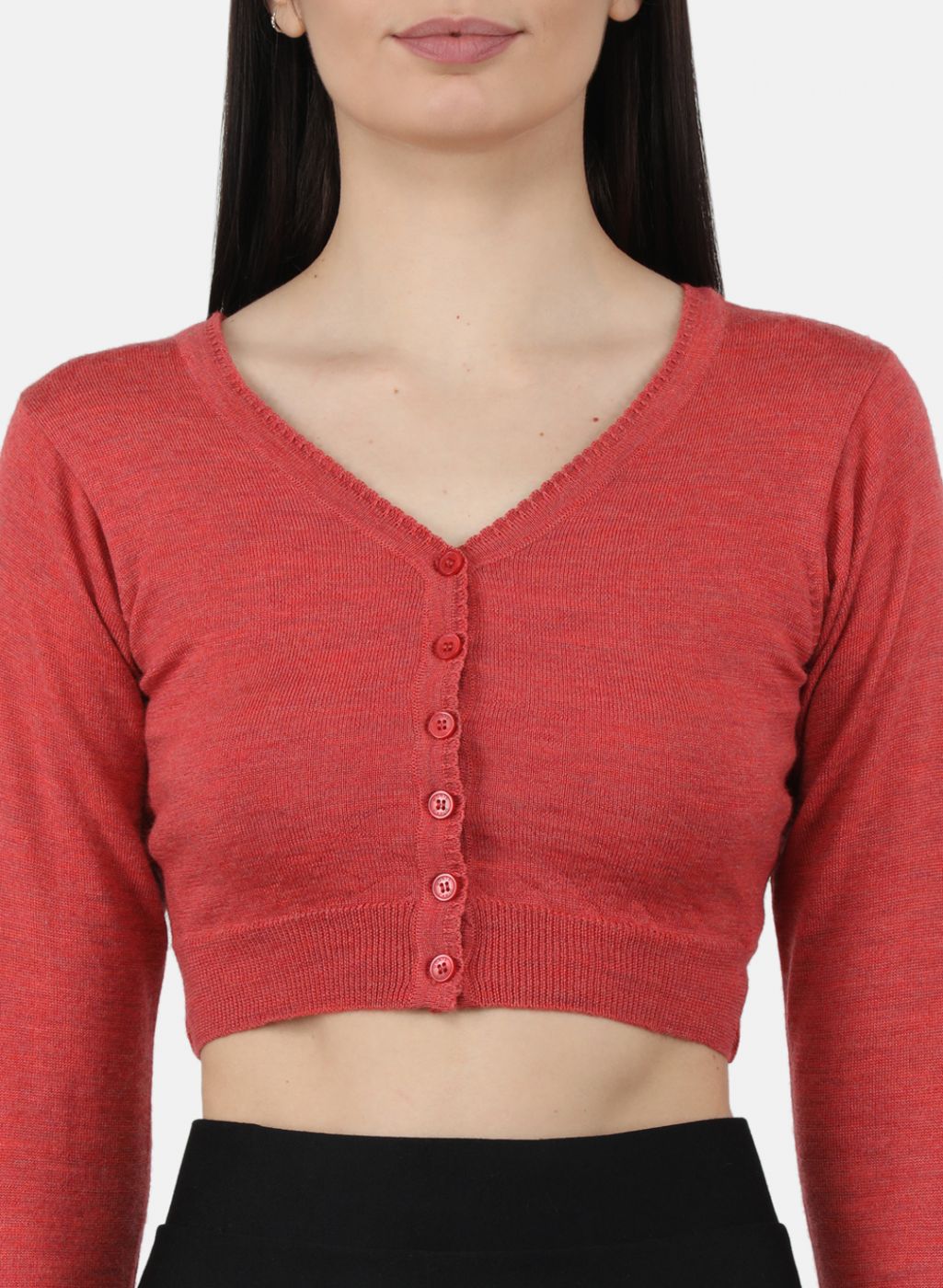 Women Red Solid Blouse