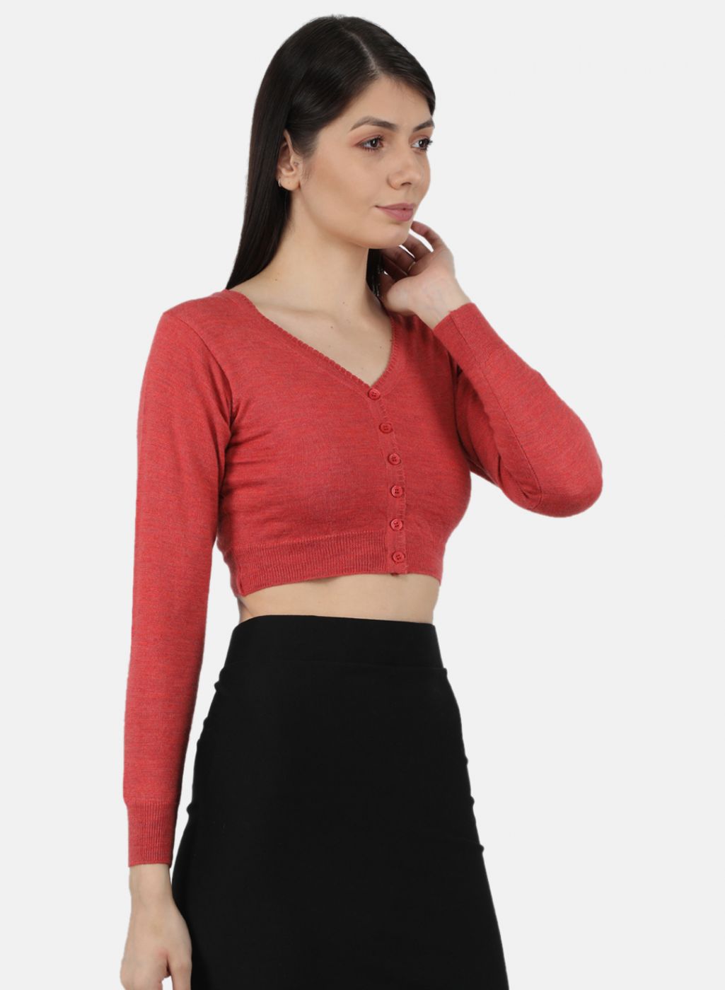 Women Red Solid Blouse