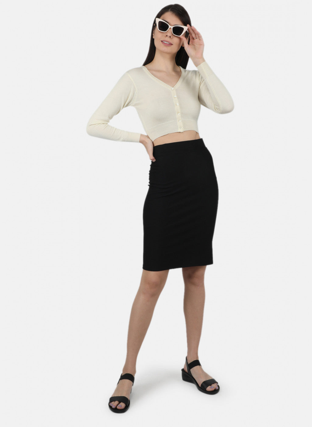 Women Off White Solid Blouse
