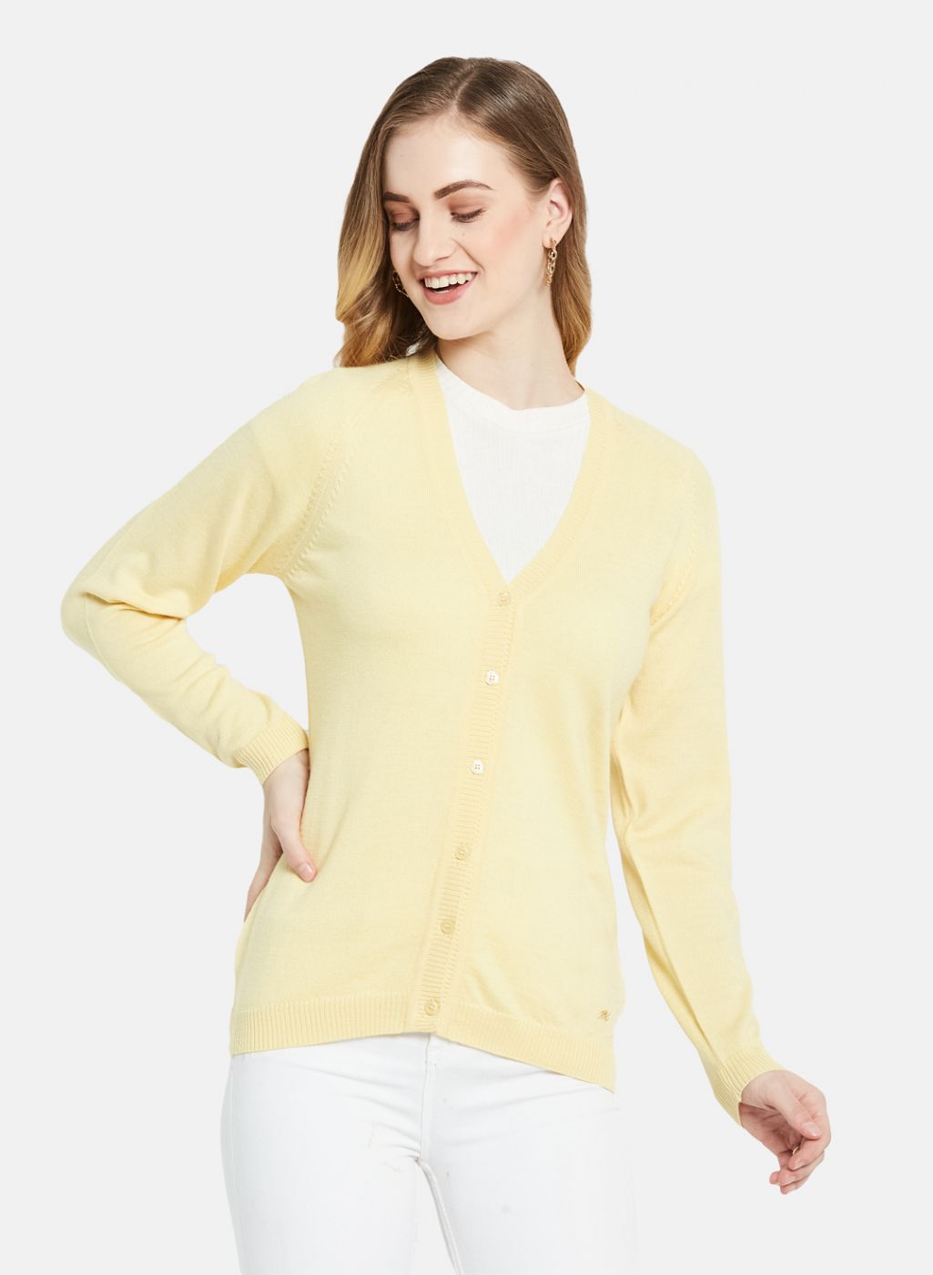 Women Brown Solid Cardigan
