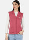 Women Pink Solid Cardigan