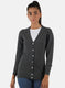 Women Grey Solid Cardigan