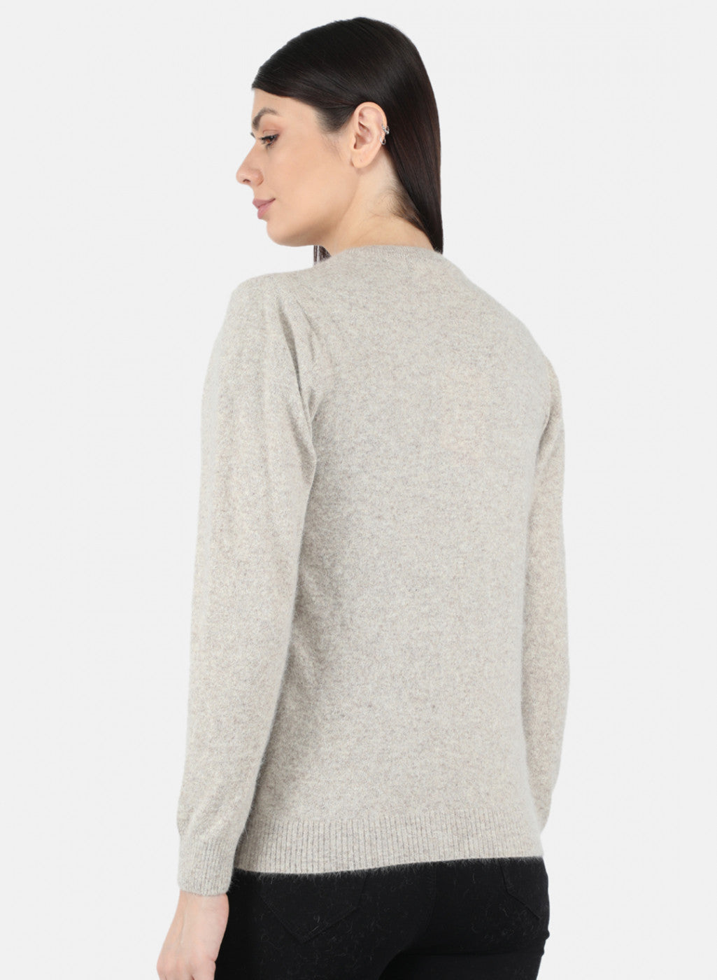 Women Khaki Solid Cardigan