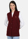 Women Dark Maroon Solid Cardigan