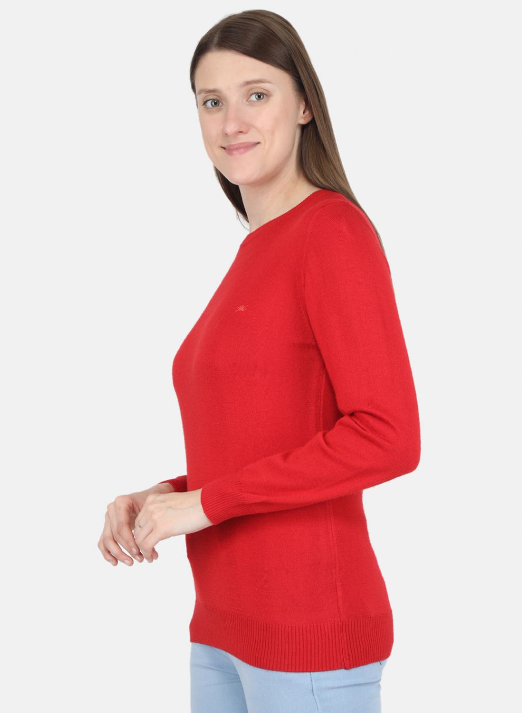 Women Red Solid Top