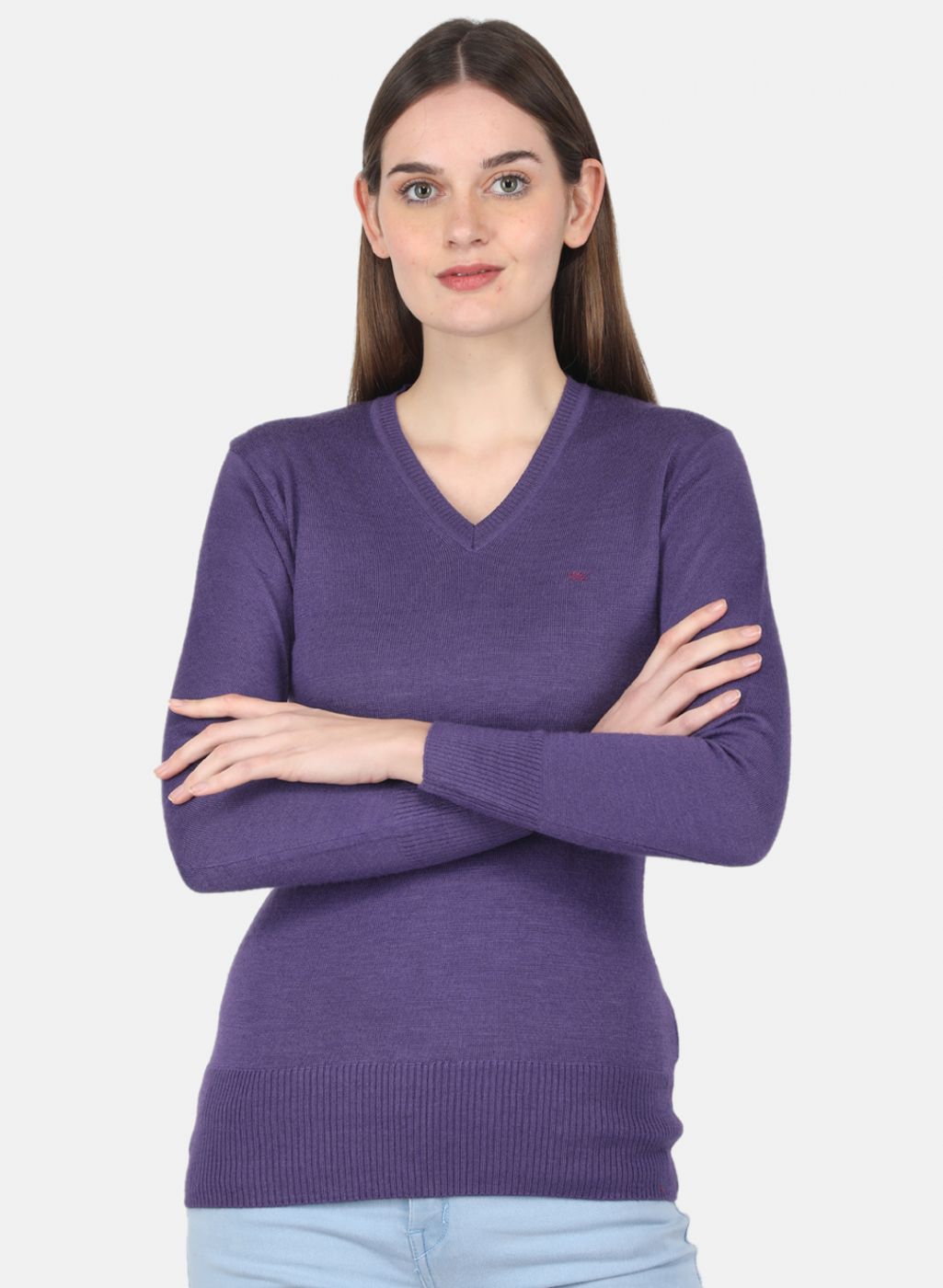 Women Purple Solid Top