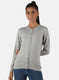 Women Grey Solid Cardigan
