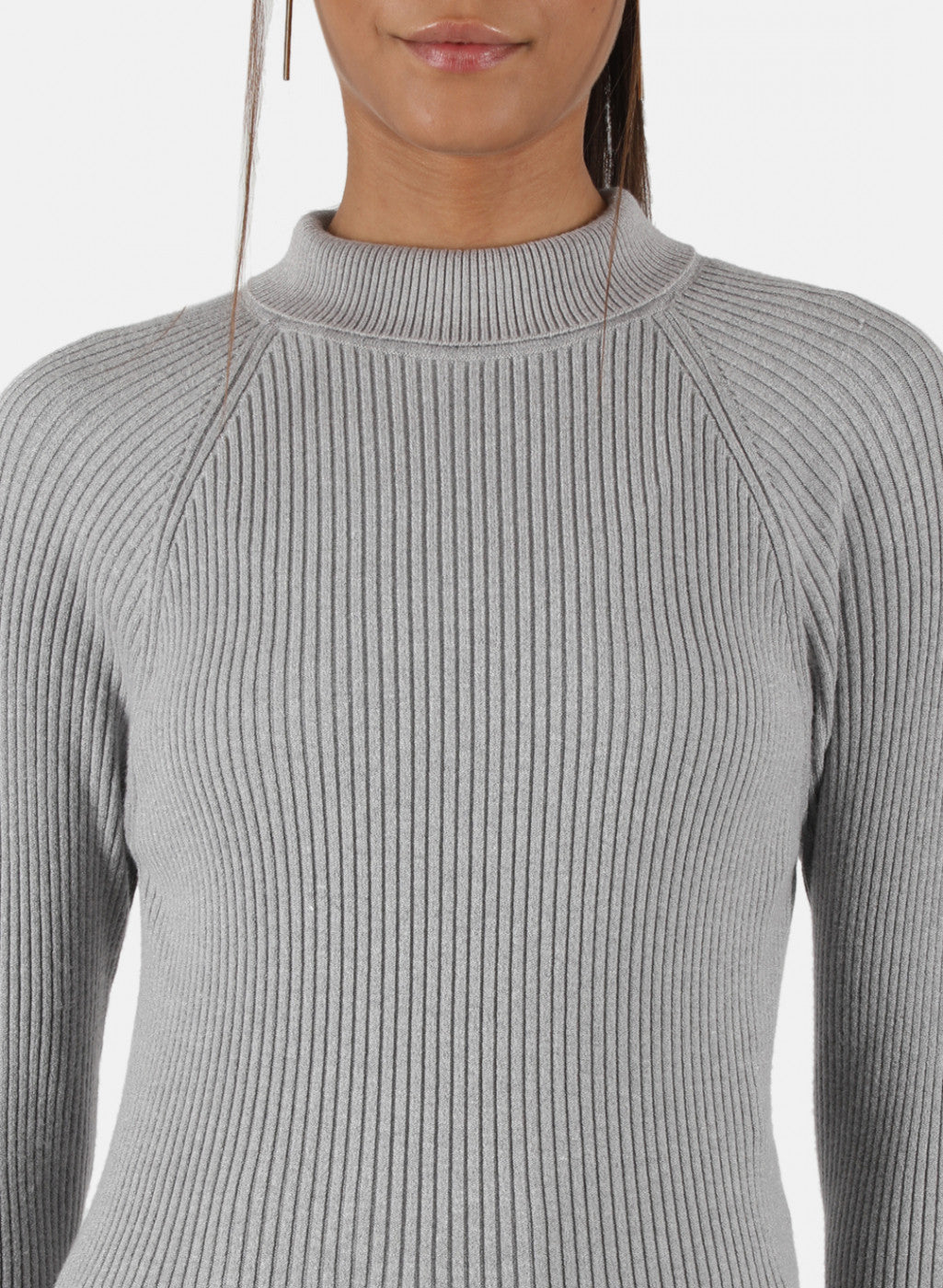Women Grey Solid Sceavy Top