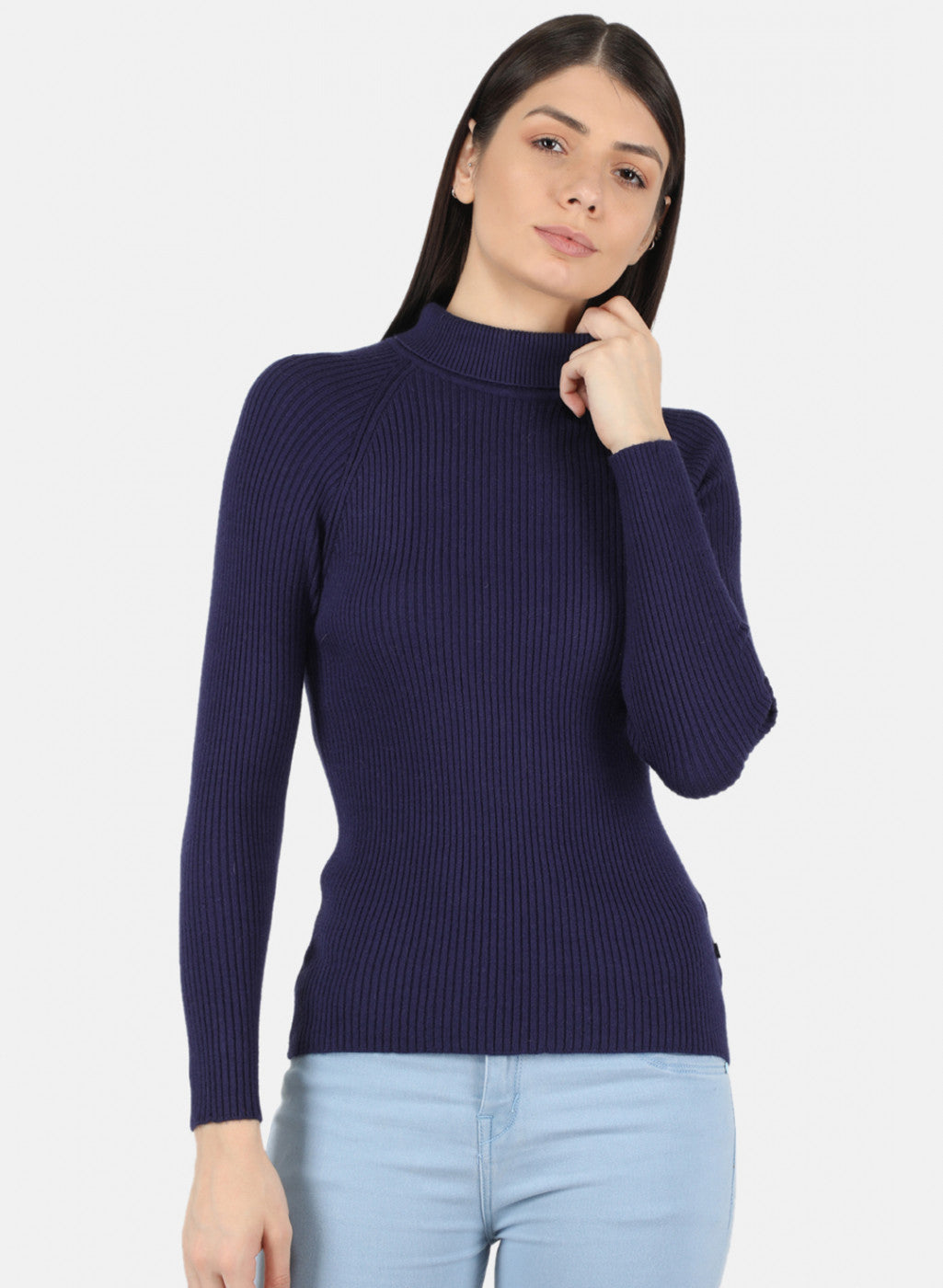 Buy Women Navy Blue Solid Sceavy Top Online in India - Monte Carlo