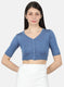 Women Blue Solid Blouse
