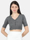Women Grey Solid Blouse