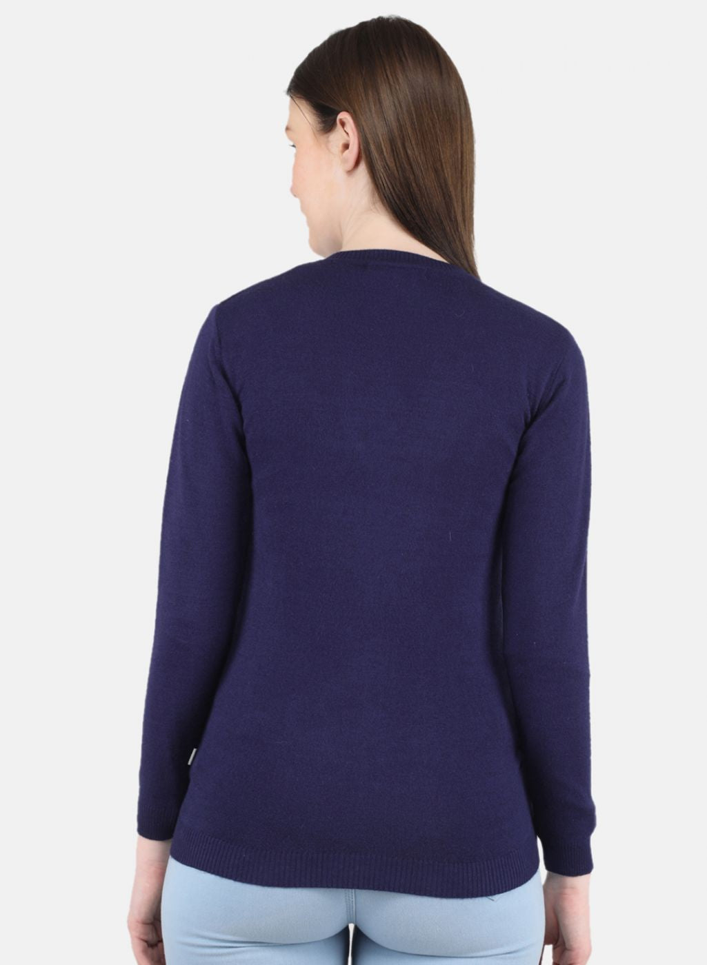 Women Blue Self Design Cardigan