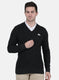 Men Dark Grey Self Design Pullover
