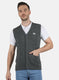 Men Grey Self Design Cardigan