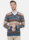 Men Multi Color Self Design Pullover