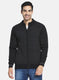 Men Black Jaquard Pullover
