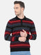 Men Black Stripe T-Shirt
