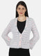 Women Pink Self Design Cardigan