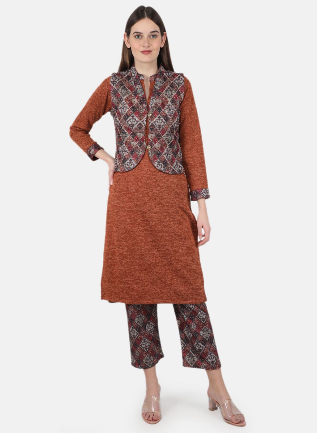 Winter Dresses Online - Buy Women Kurtis, Cardigans, Knitted Tops, Kaftans,  Sweaters, Jackets, Coats, Stoles, … | Stylish ponchos, India clothes,  Embroidered kurti