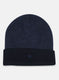 Men NAvy Blue Self Design Cap
