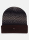 Men Maroon Self Design Cap