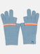 Women Blue Self Design Gloves