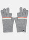 Women Grey Self Design Gloves