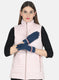 Women NAvy Blue Self design Gloves