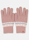 Women Pink Self Design Gloves