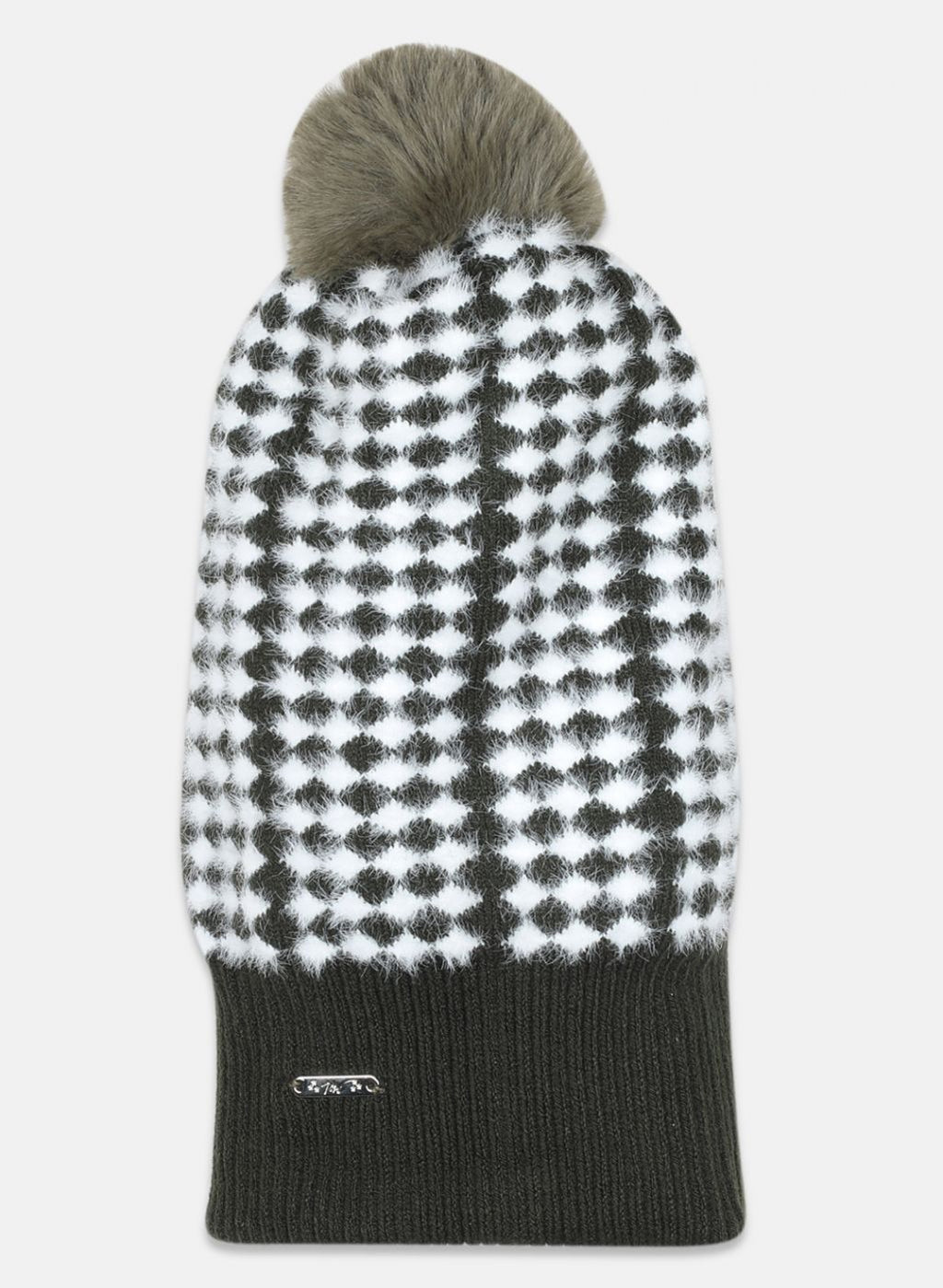Women Olive Self Design Cap