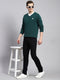 Men Green Solid Pullover