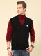 Men Black Solid Blend wool Cardigan