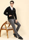 Men Black Solid Wool blend Cardigan