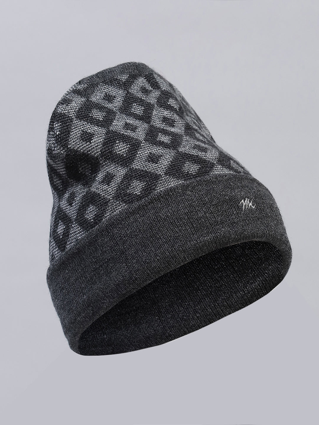 Men Grey Self Design Cap
