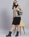 Women Brown Solid V Neck Full Sleeve Cardigan