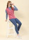 Women Pink Solid Blend wool Cardigan