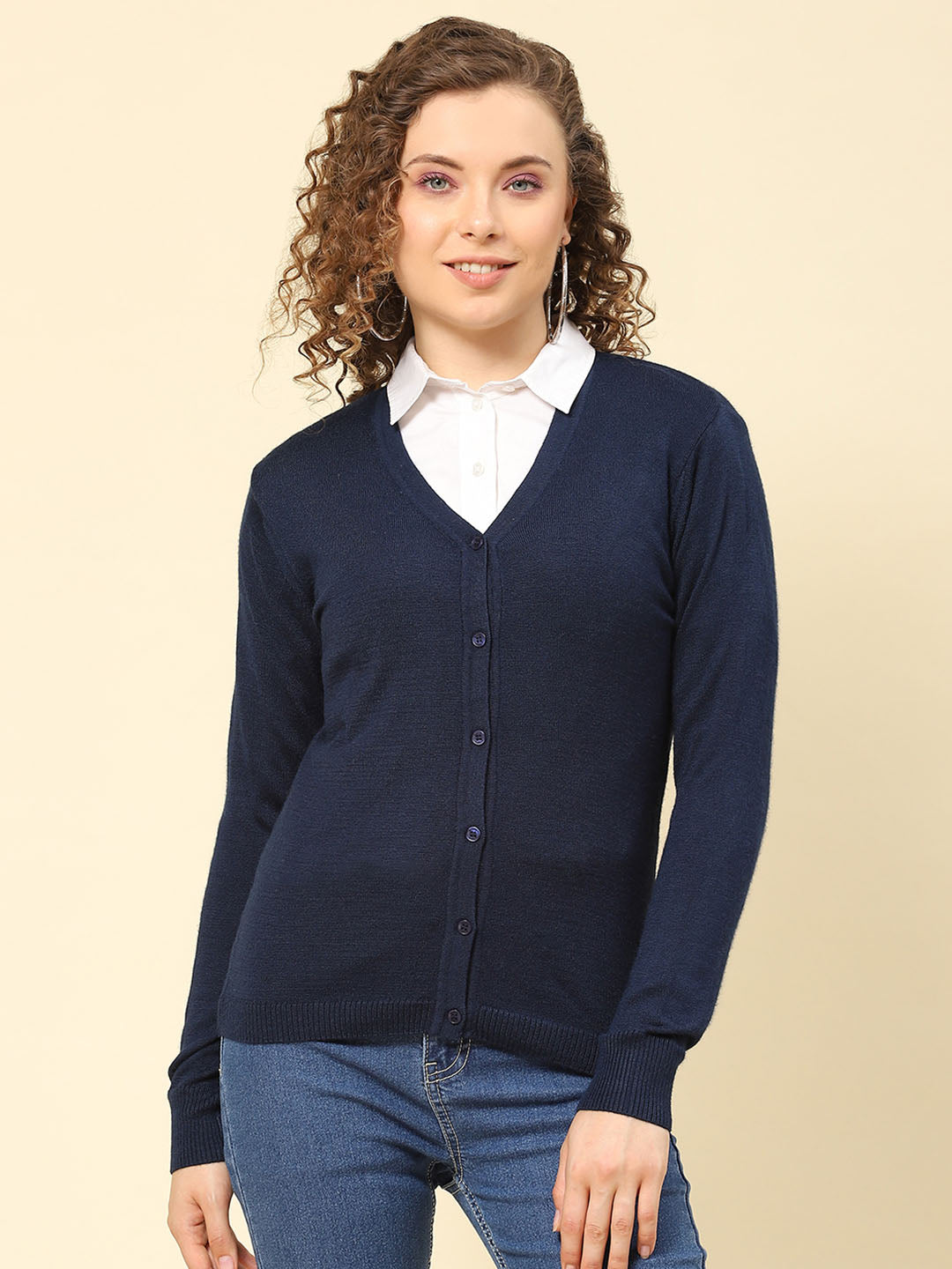 Lolmot Womens Lightweight Long Sleeve Lace Crochet Cardigan Sweater Casual  Oversized Open Front Button Down Knit Sweater Loose Soft Outwear 