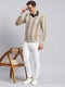 Men Beige Printed Angoora Pullover