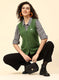 Women Green Self Design Wool blend Cardigan