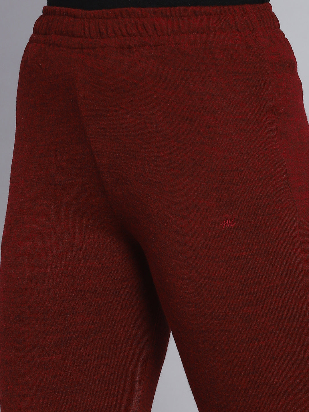 Women Maroon Solid Regular Fit Winter Lowers