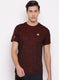 Rock.it Mahroon Round Neck Regular Fit T-Shirt