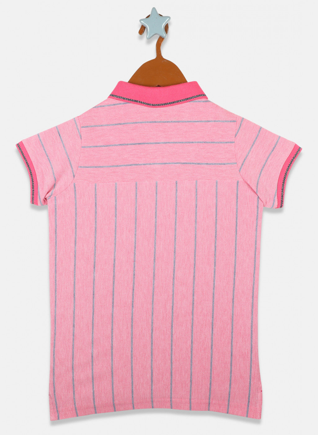 Girls Dark Pink Stripe T-Shirts