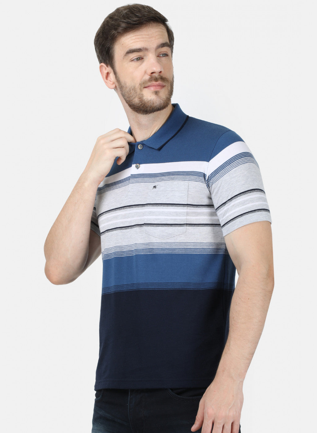 Mens Blue Stripe T-Shirt