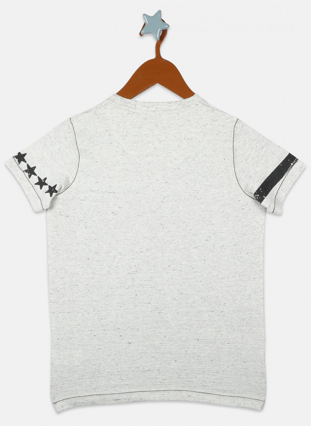 Boys Grey Printed T-Shirts